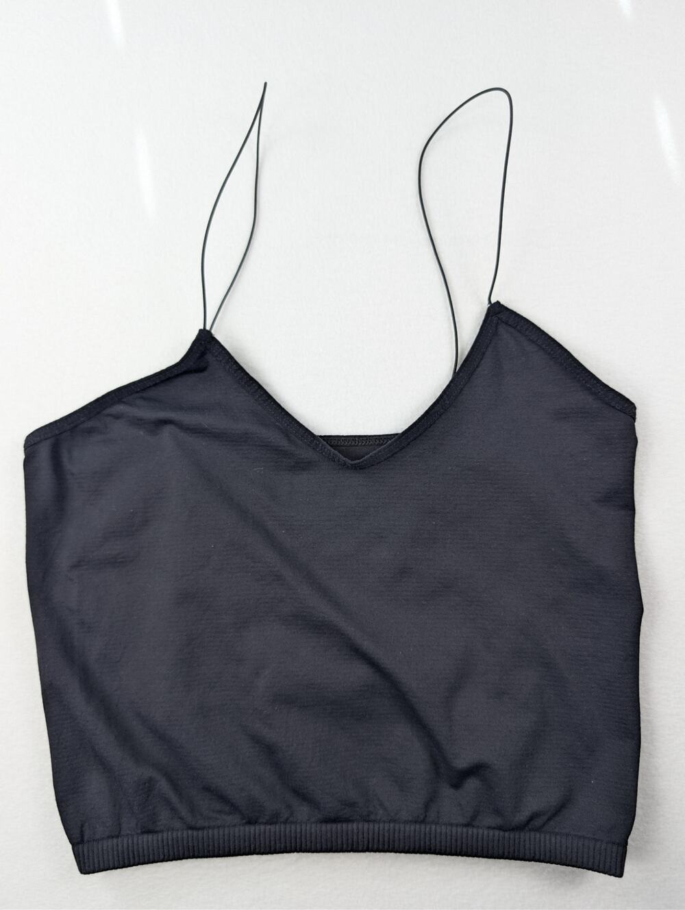 Free People FP Movement Black Cropped Cami Tank Top